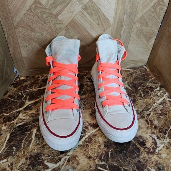 Converse women's All Star hi-top fashion dirty look size 7.     206 - Picture 3 of 12